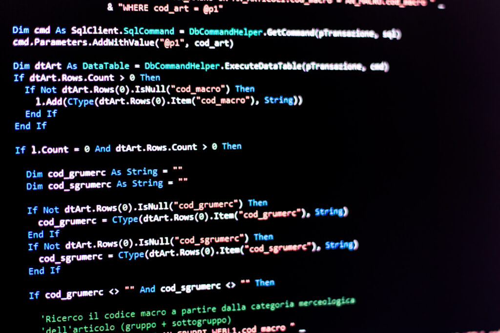 sviluppo codice software